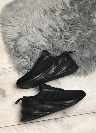 Чоловічі кросівки adidas shark boost black / smb2 фото