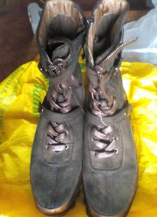 Ботинки нат.замш