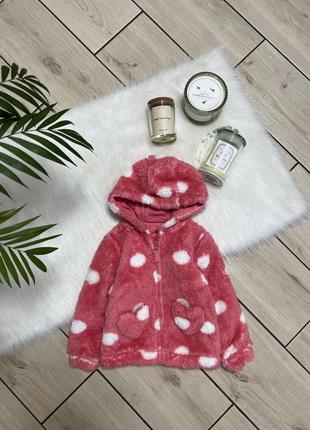 Тепла махрова кофта, тепла кофта для дівчинки