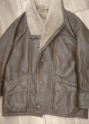 Кожаная дубленка