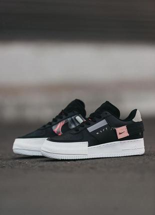 Женские кожаные кроссовки nike air force n.354#найк