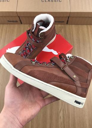 Оригінал puma the key alpine tortoise shell brown кросівки3 фото