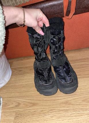 Зимові черевики на дівчинку , 34 розмір2 фото