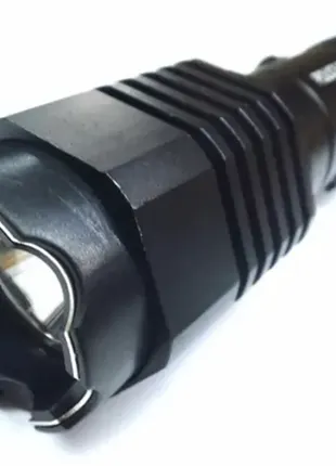 Фонарик ручной с отпугивателем led, police bl 1103 / тактический фонарь аккумуляторный