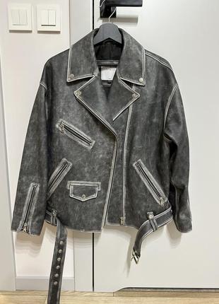 Шкіряна куртка bazhane btq.