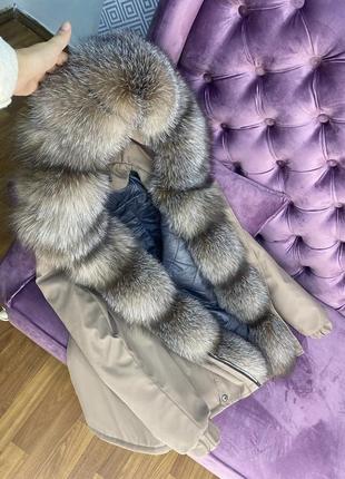 Парка зимова натуральне хутро
