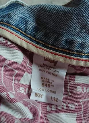 Брендові фірмові levi's 549,оригінал,розмір 34/32.8 фото