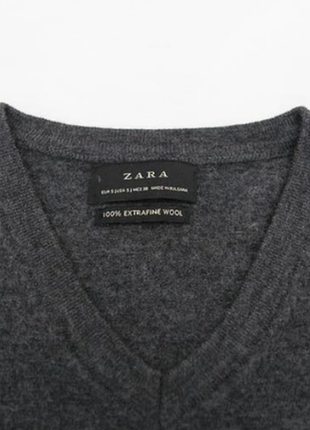 Шерстяная кофта zara 3