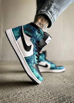 Чоловічі кросівки nike air jordan 1 retro tie dye