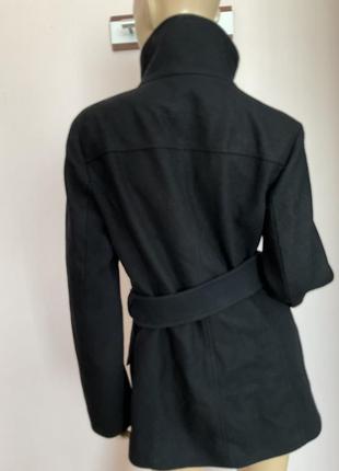 Симпатичне чорне полу пальтечко з вовною /l/ brend yessika4 фото