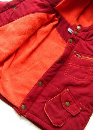 Теплая демисезонная тепла демісезонна куртка парка c капюшоном clayeux3 фото