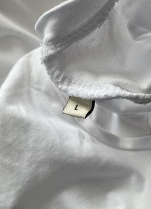 Базова бавовняна біла футболка - унісекс /l/ brend lack& jones2 фото