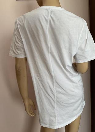 Базова бавовняна біла футболка - унісекс /l/ brend lack& jones3 фото