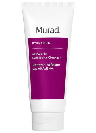 Очищающее отшелушивающее средство murad hydration aha/bha exfoliating cleanser, 60 мл3 фото