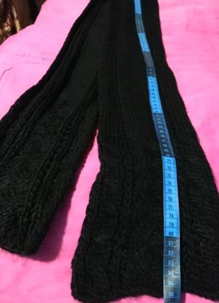 Шарф вязаний чорний
