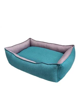 Лежак 130×80×23 см лежанка для спальні місце тварин собак і кішок знімний чохол з бортами3 фото