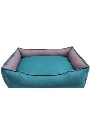 Лежак 130×80×23 см лежанка для спальні місце тварин собак і кішок знімний чохол з бортами6 фото