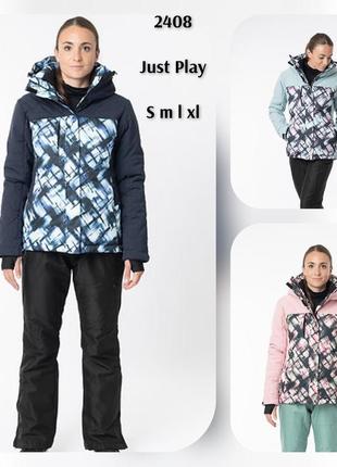 Just play, термо куртка лыжная женская , зимняя куртка горнолыжная10 фото