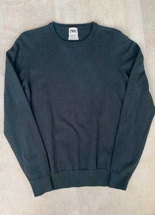 Свитер мужской - 100% шерсть - zara - 36-38р. (s)