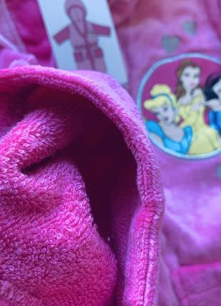 Банний махровий халат для дівчинки принцеси, подарунок, попелюшка, disney, принцессы, дисней5 фото