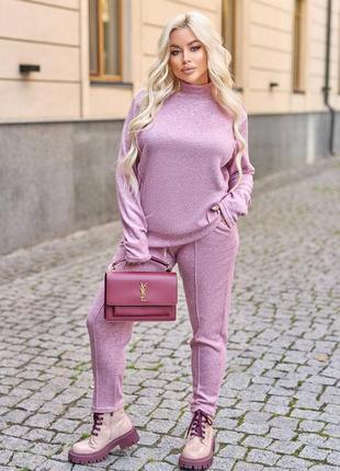 Гарний теплий прогулянковий костюмчик двійка з ангори