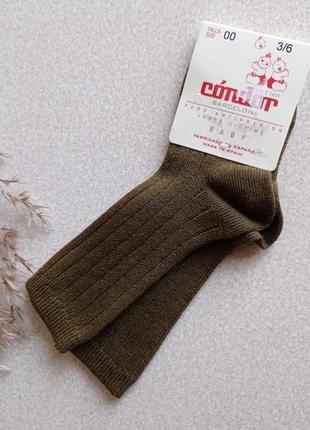 Носочки подколенника в рубчик/ носки высокие