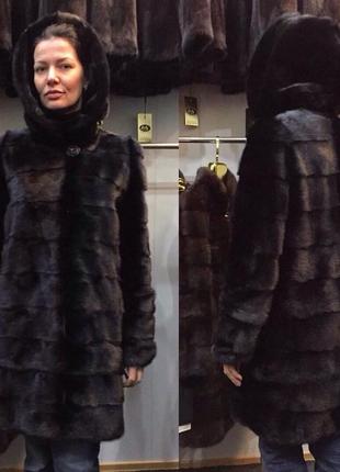 Норковая шуба 2в1