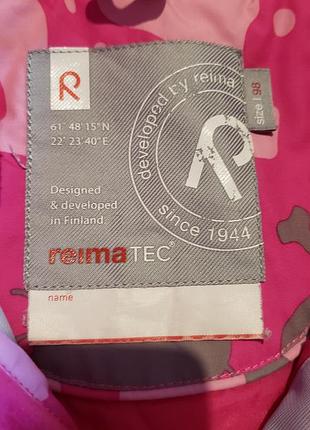 Зимняя куртка reima tec для девочки "малиновая" 5