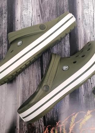 Чоловічі крокси crocband army green у наявності2 фото