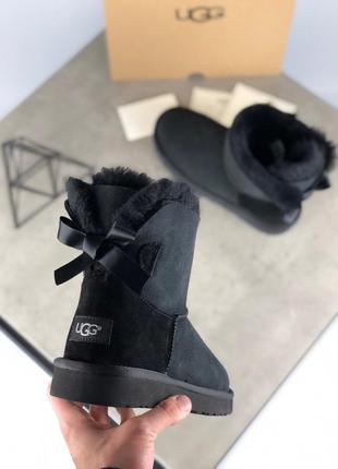 Уггі жіночі\ugg mini bailey bow "black" (36-40)1 фото