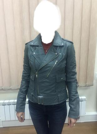 Женская кожанная куртка superdry brittle biker jacket1 фото