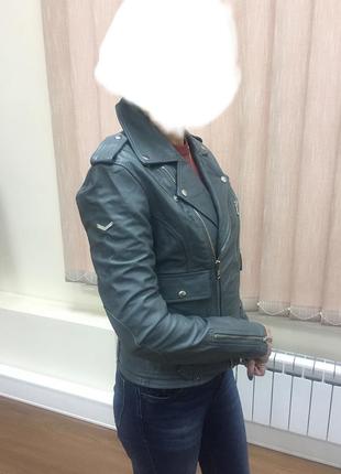 Женская кожанная куртка superdry brittle biker jacket2 фото