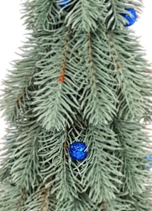 Елка 60 см. искусственные голубая елка. ель голубая елочка офисная. елки на деревянной подставке мал3 фото