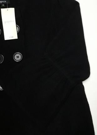 Двобортна молодіжна в'язана кофта рукав кльош 3/4 бренду papaya2 фото