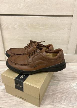 Полуботинки clarks collection cushion cell на шнуровке 7н/41,5/27 оригинал3 фото