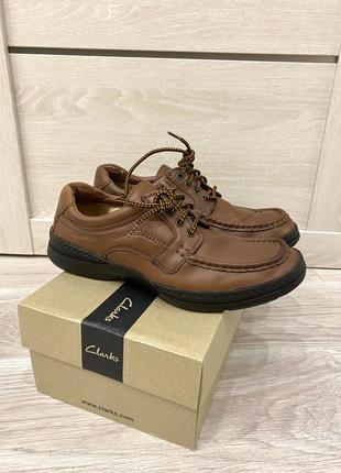 Полуботинки clarks collection cushion cell на шнуровке 7н/41,5/27 оригинал5 фото