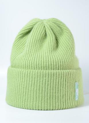 Шапка жіноча ангора фрайзер