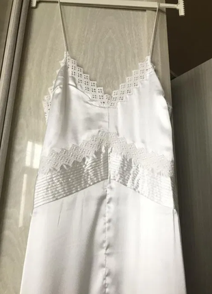 Нове літнє біле плаття, як zara, виразне декольте, довге4 фото