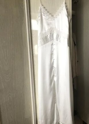 Нове літнє біле плаття, як zara, виразне декольте, довге3 фото