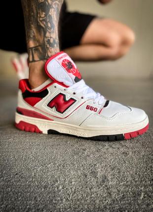 Кросівки new balance 550 white/red