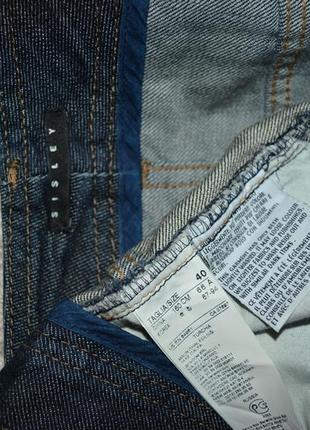Модна джинсова спідниця сексі, з воланом, клітинка, sisley3 фото