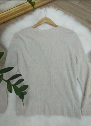 Chicoree базовий трикотажний кардиган в рубчик светр джемпер кофта на гудзиках бежевого кольору розмір l xl xxl4 фото
