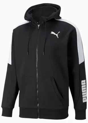 Оригінальна тепла чоловіча толстовка puma modern sports full-zip hoodie (589479 01)