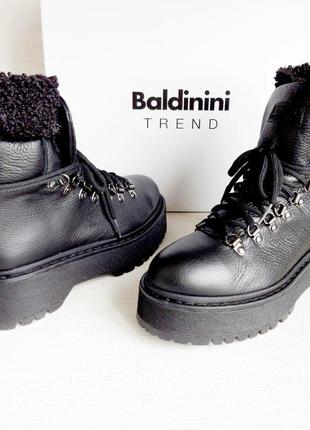 Кожаные осенние/ весенние/ демисезонные брендовые ботинки 39 размер baldinini 🇮🇹5 фото