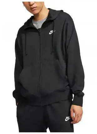 Оригінальна чоловіча тепла толстовка nike nsw club hoodie (bv2648-010)