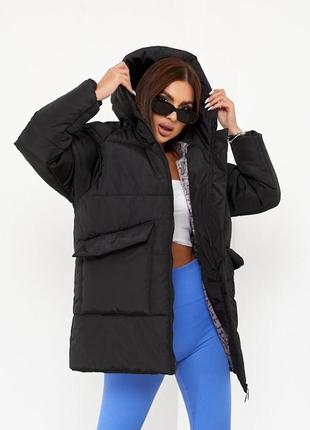 Модна та зручна тепла жіноча курточка3 фото