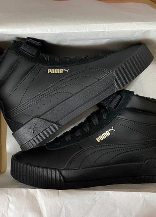 Кросівки кеди високі утеплені puma carina mid wtr 37414001 37