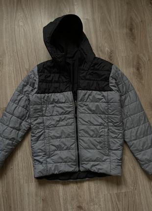 Двостороння курточка куртка the north face з капюшоном