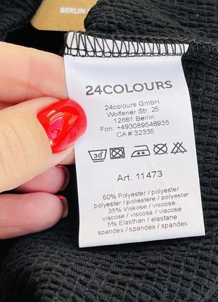 24 colours черный базовый гольф реглан в рубчик 3