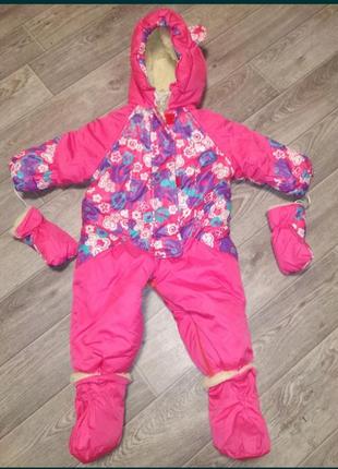 Комбинезон зимний, конверт на овчине, комбинезон